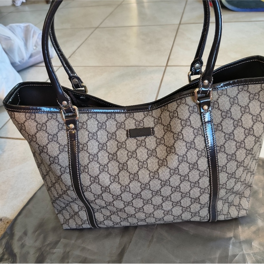 Gucci monogram large Tote - Picture 10 of 13